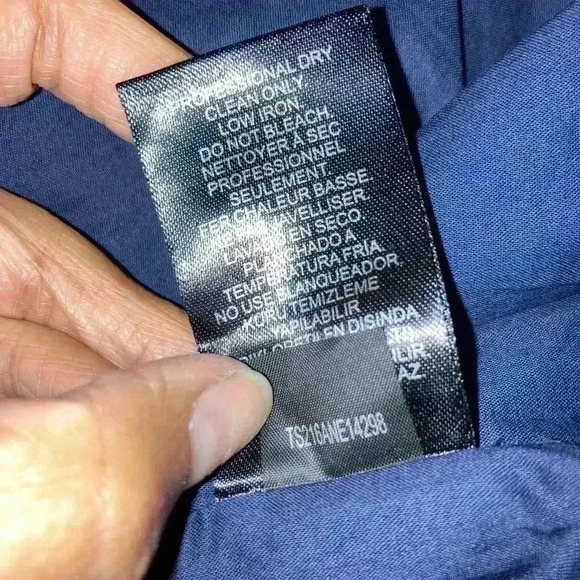 Tibi Linen Shift Navy Dress Size - Picture 13 of 13